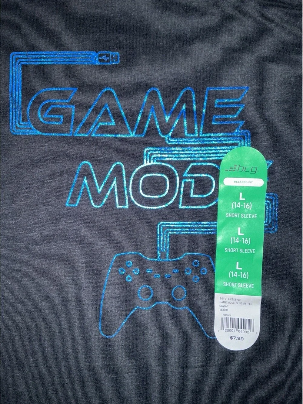 BCG Boys L 14-16 SS - Lot Of 3 - Shirt Fun With Gaming NWT